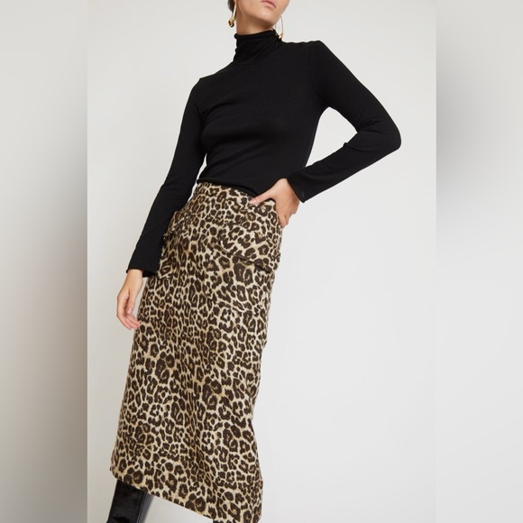No 6 Sylvia skirt leopard - Picture 2 of 7
